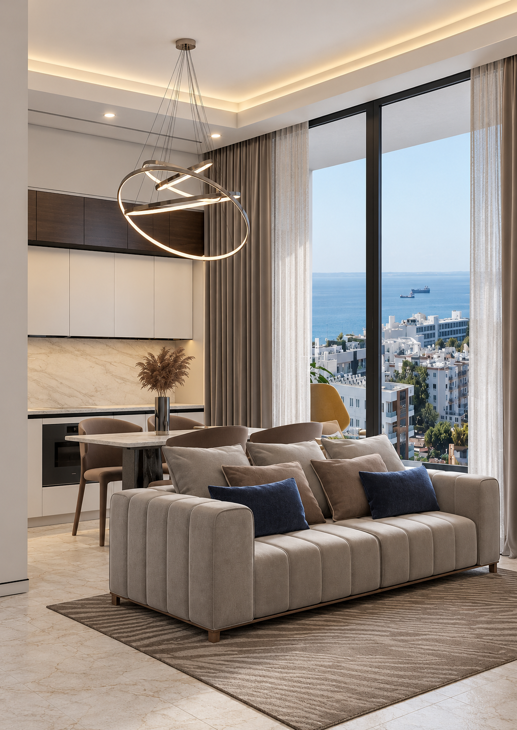 Modern Apartment  Interior Themes by Luxury Antonovich Design