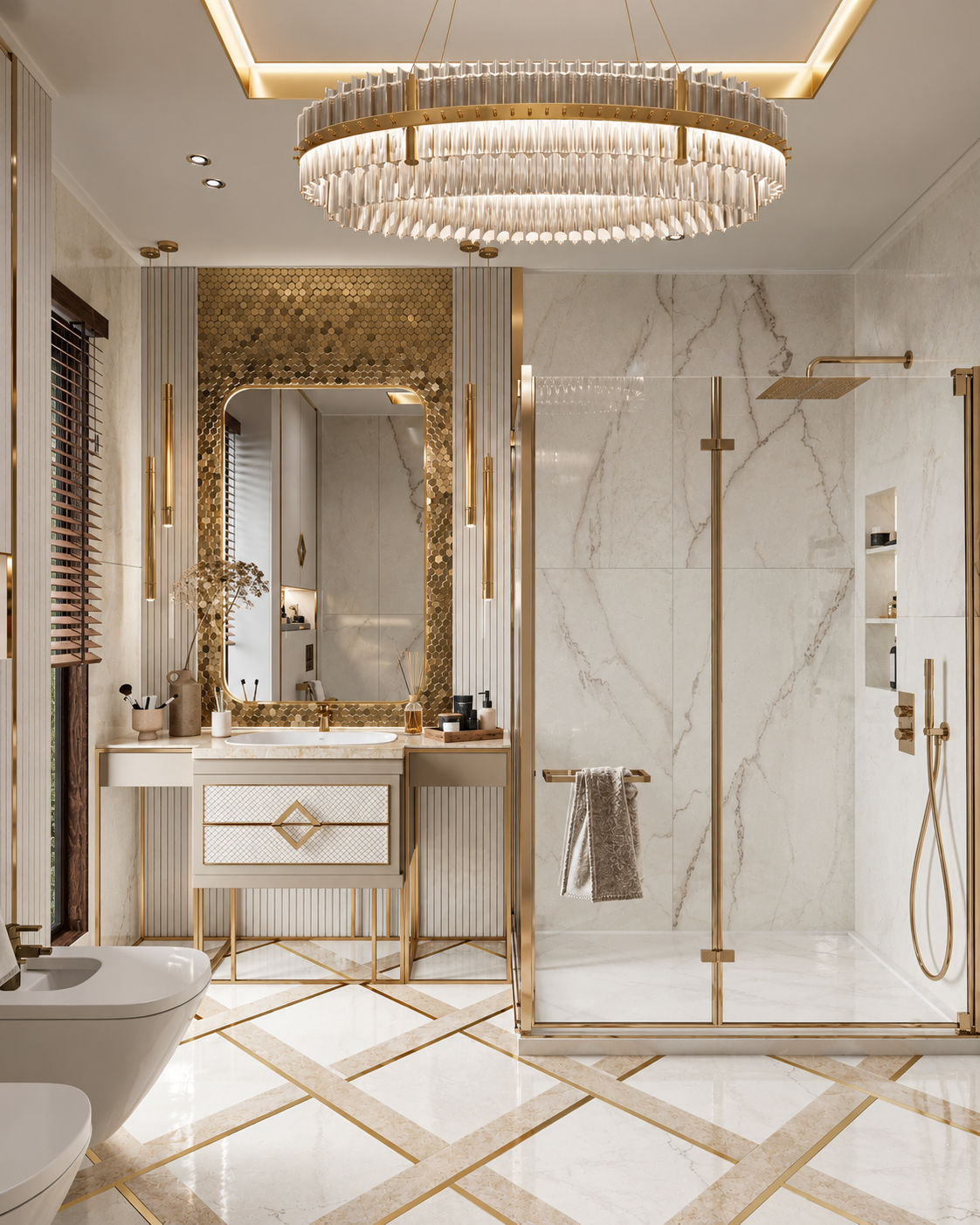 CLASSY INTERIOR DESIGN FOR BATHROOM