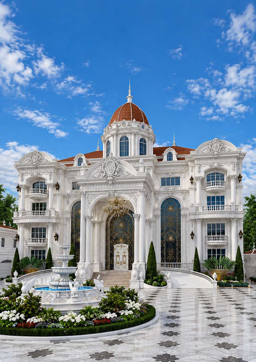 Imperial Palace Villa in Cambodia: A Grand Vision of Timeless Palace Architecture