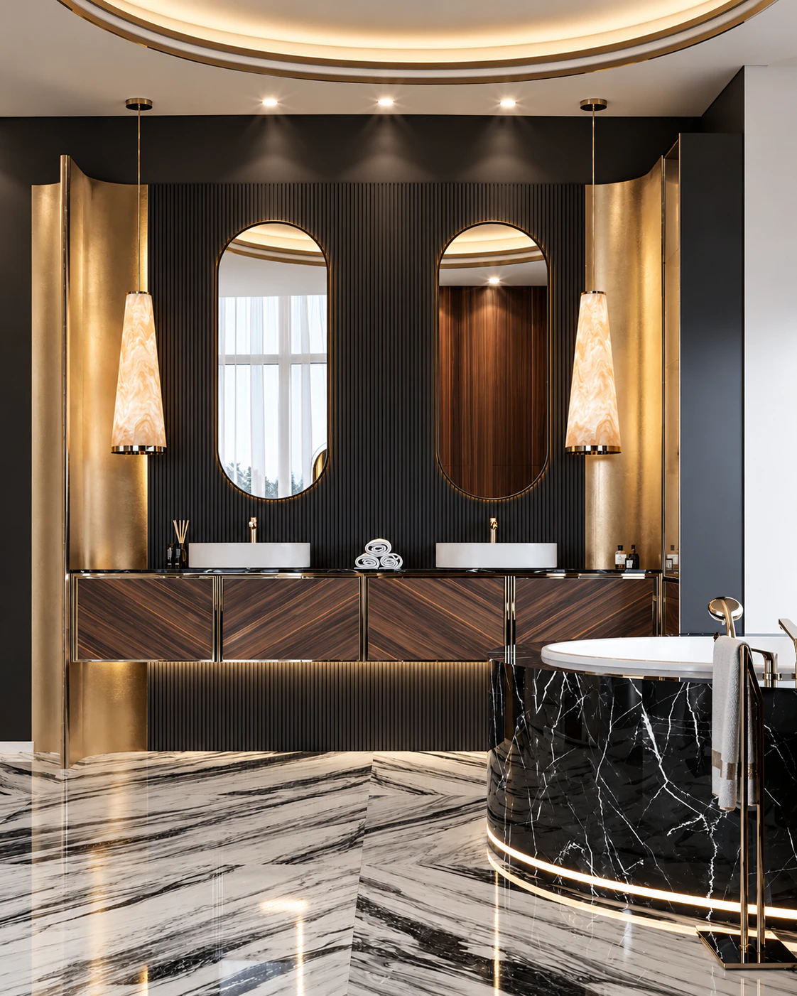Extravagant Bathroom interior Abu Dhabi