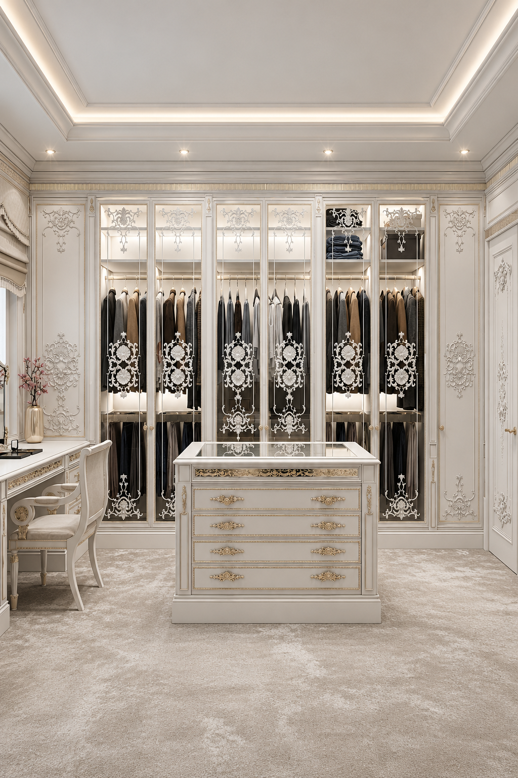 Classic Master Dressing Room Design