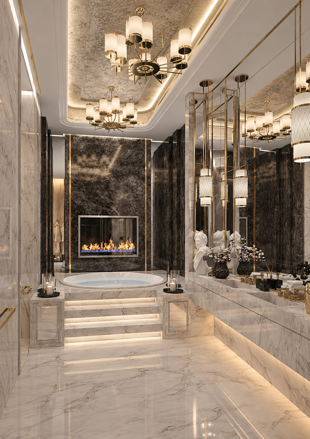 تصميم حمام مذهل