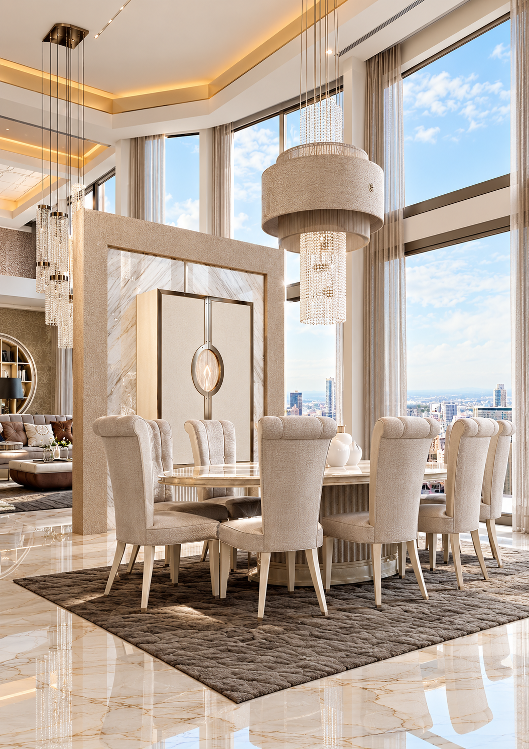 تصميم داخلي أنيق للشقة