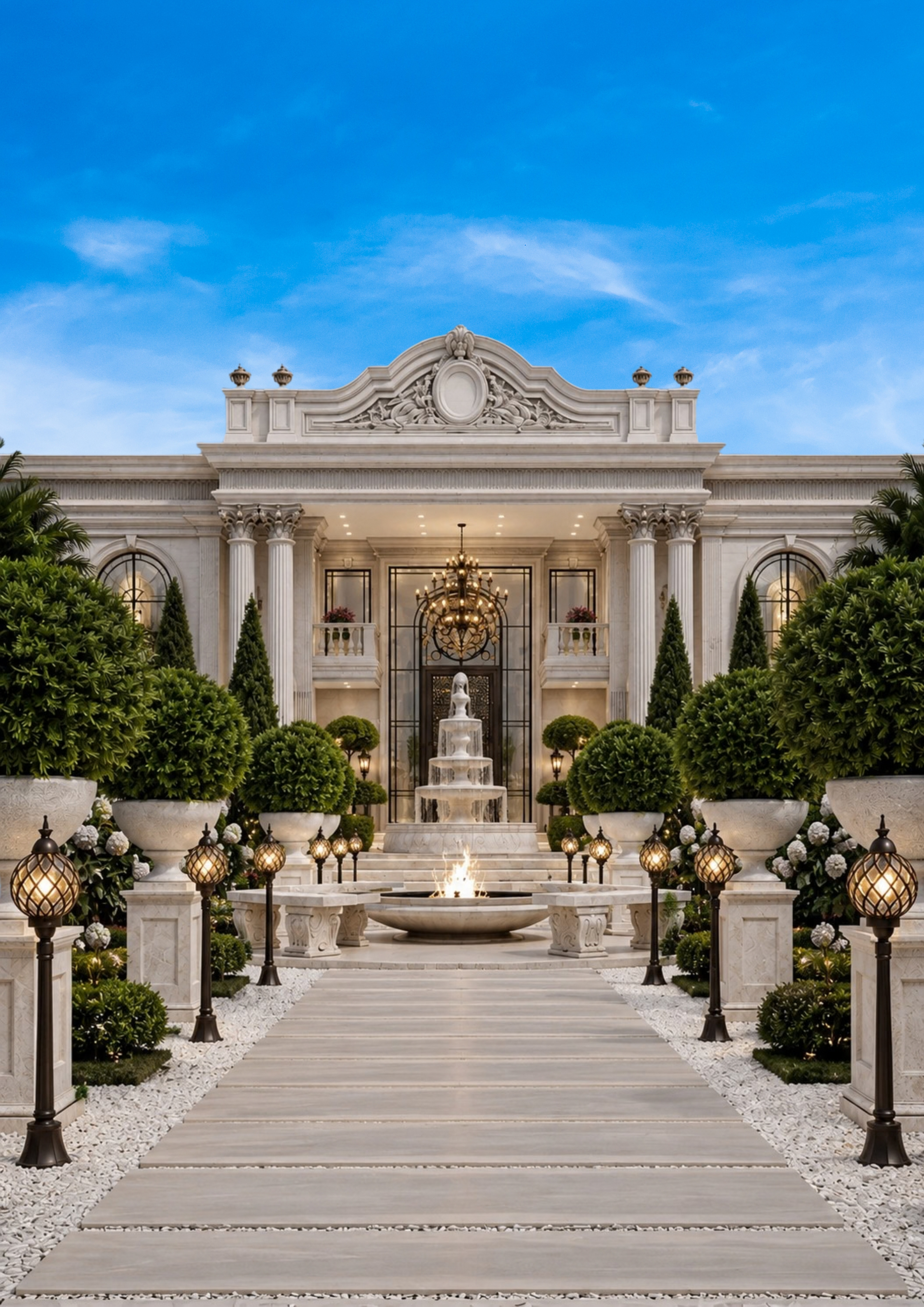 Luxurious Classic Palace in Chennai, India: Timeless Architecture Grandeur by Antonovich Group