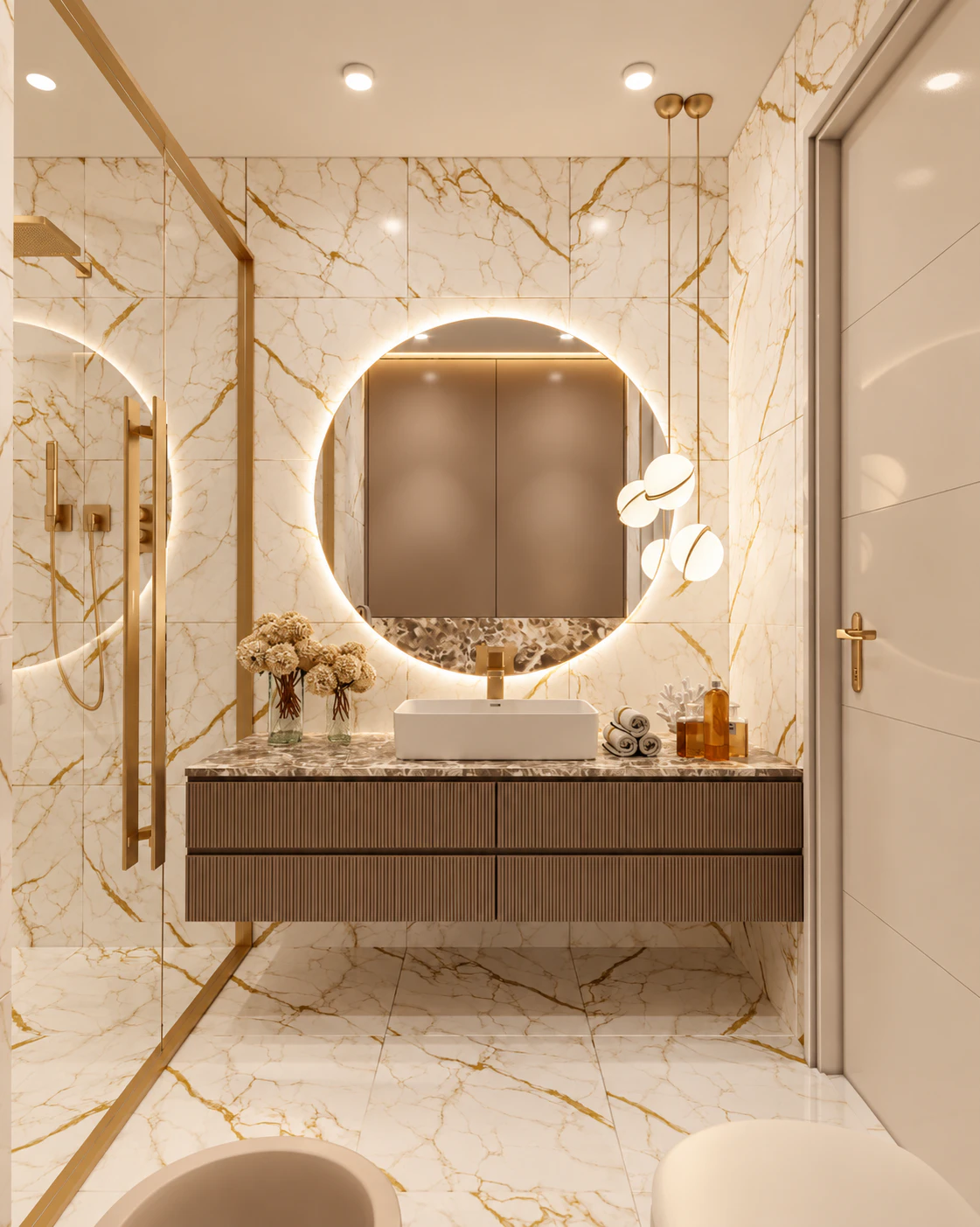 ELEGANT BATHROOM INTERIOR DESIGN EXECUTION