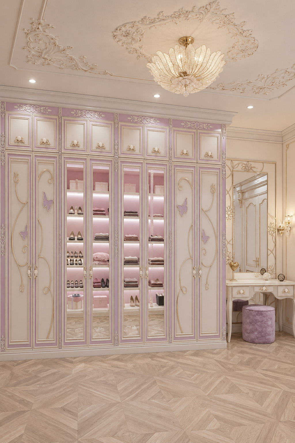 New classic villa design wardrobe in Saudi Arabia