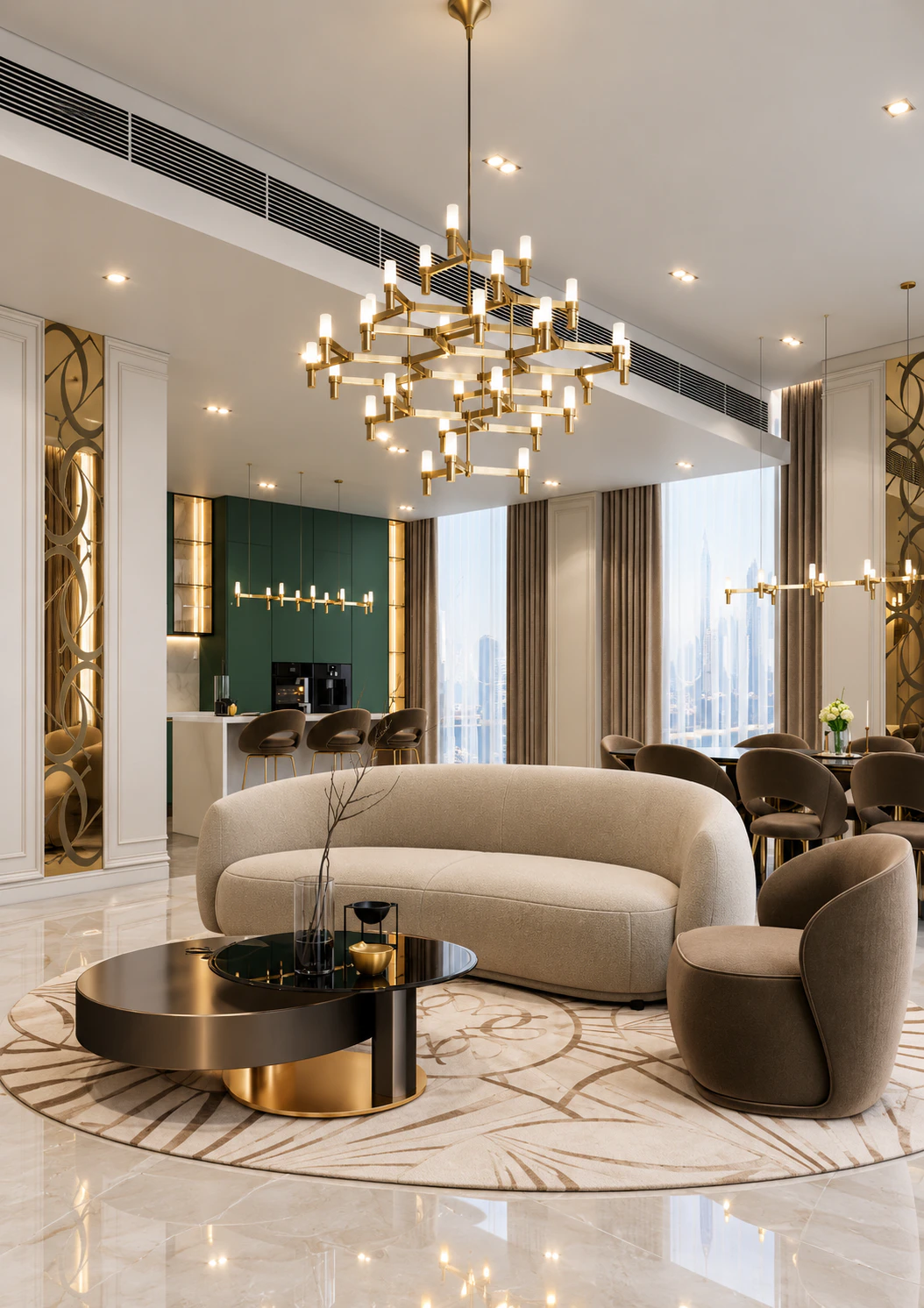 تصميم مودرن جميل للشقق في دبي
