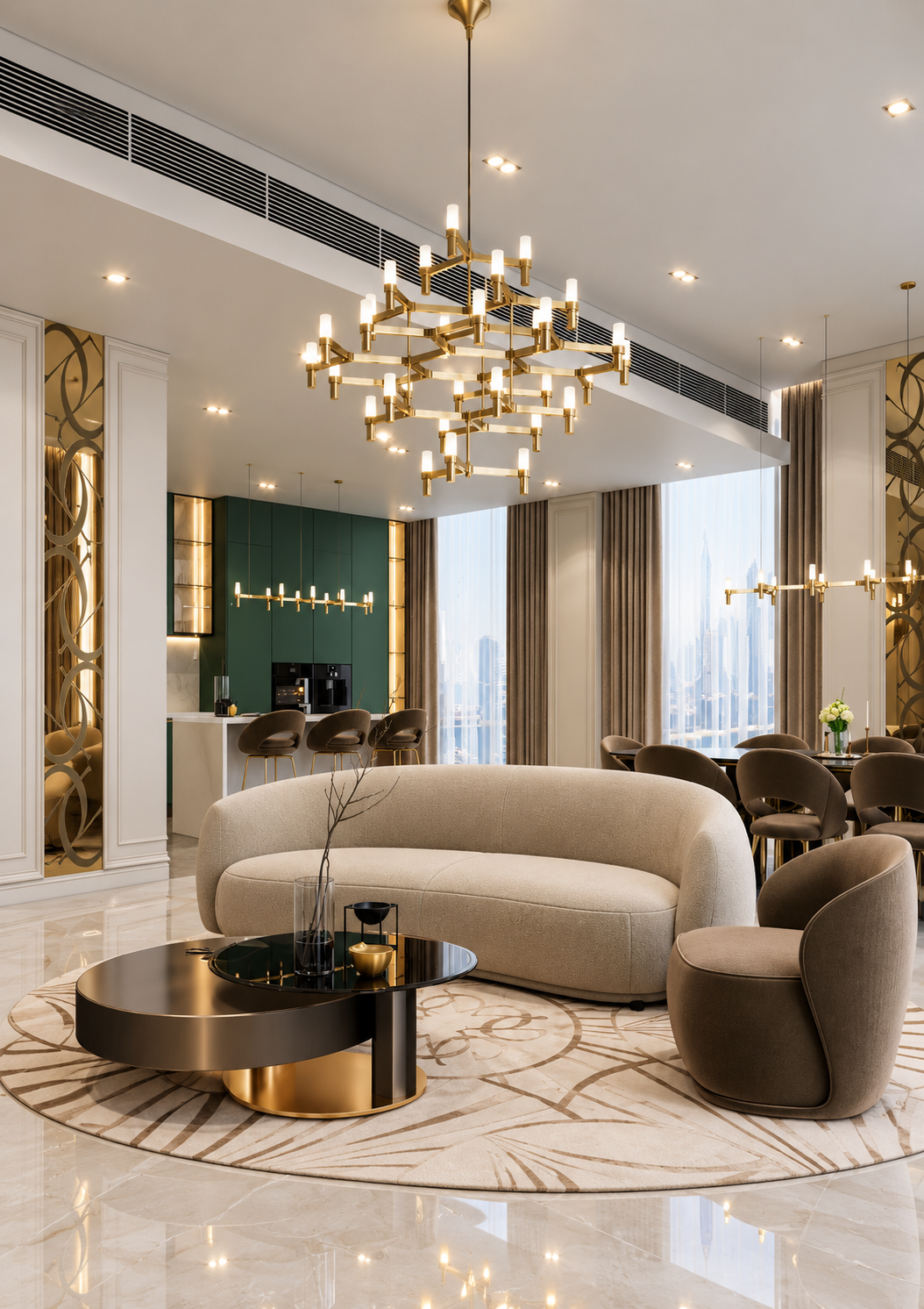 تصميم مودرن جميل للشقق في دبي