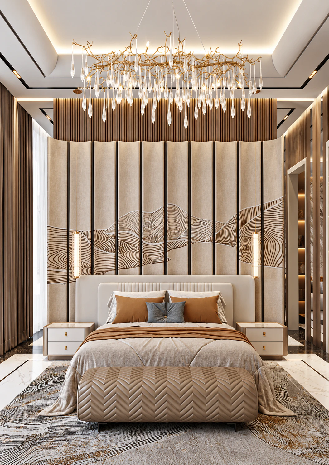 Modern bedrooms interior