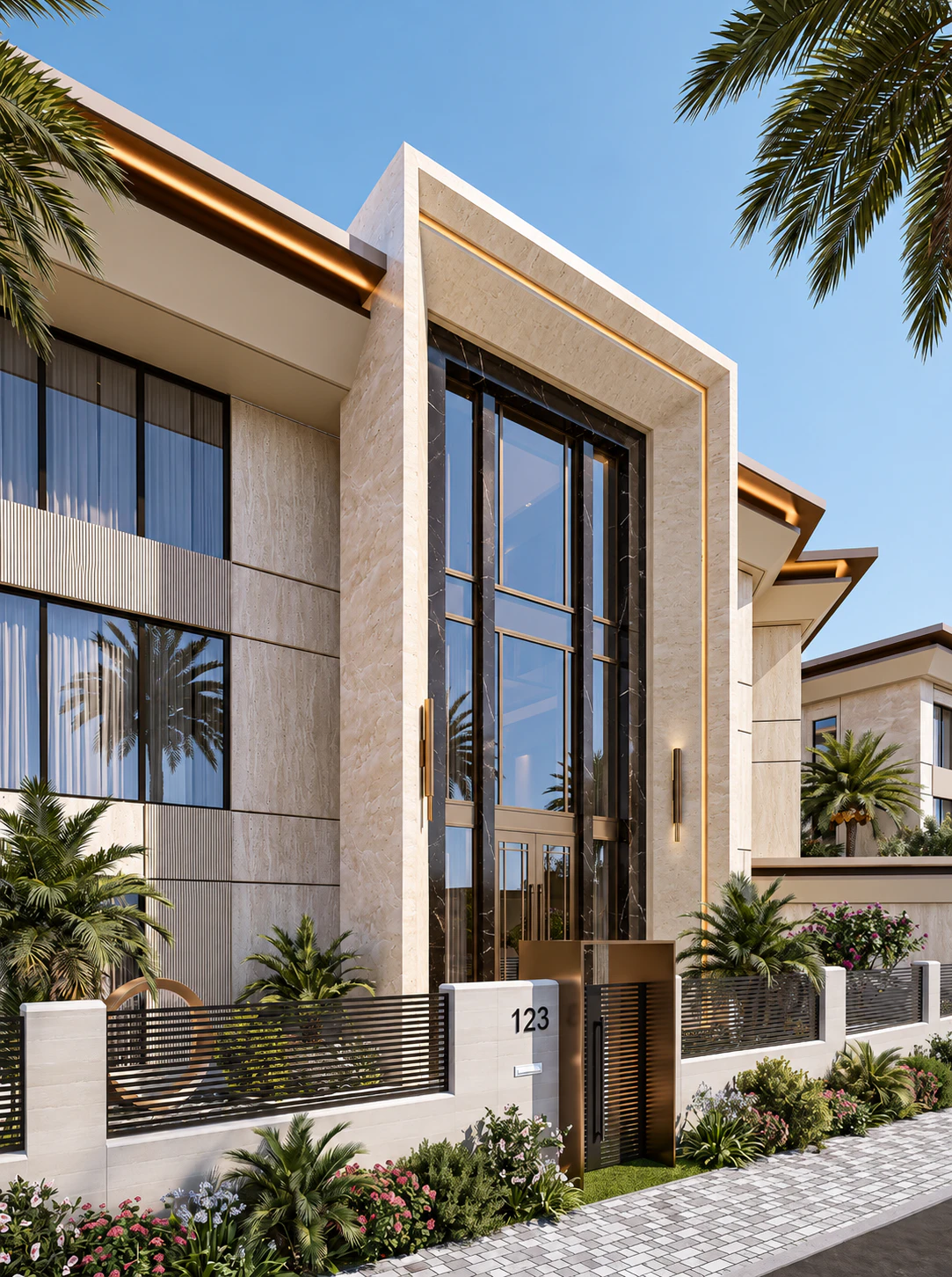 Luxury Modern Exterior Architecture Design in Jeddah, Saudi Arabia
