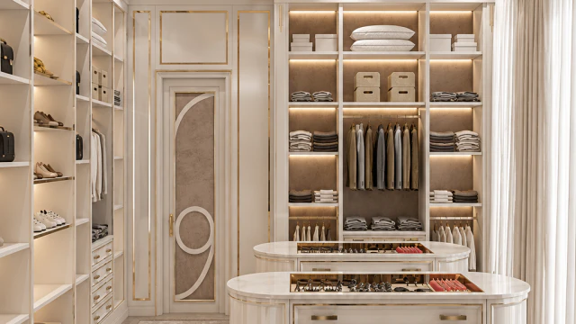 Gorgeous Dressing Room Design in Dubai