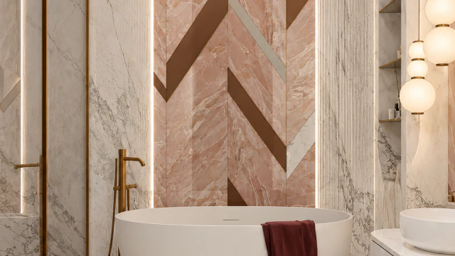 Relaxing bathroom interior