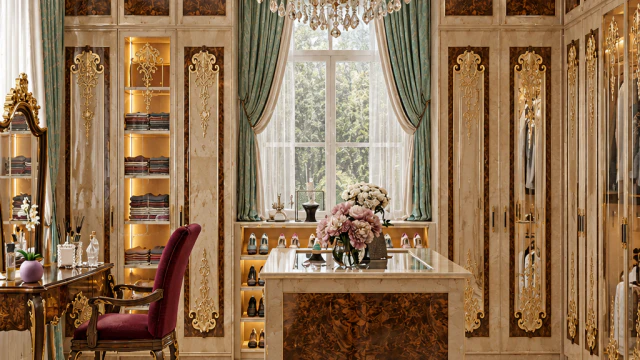 Luxury Interior Design for Dressing room in Saudi Arabia
