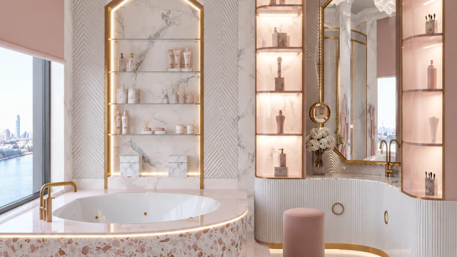 Pink Bathroom Design For Girl