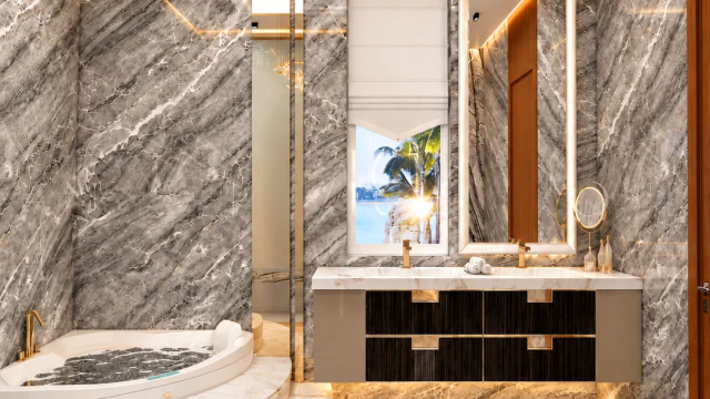 Contemporary Bathroom Interior Design in Dubai