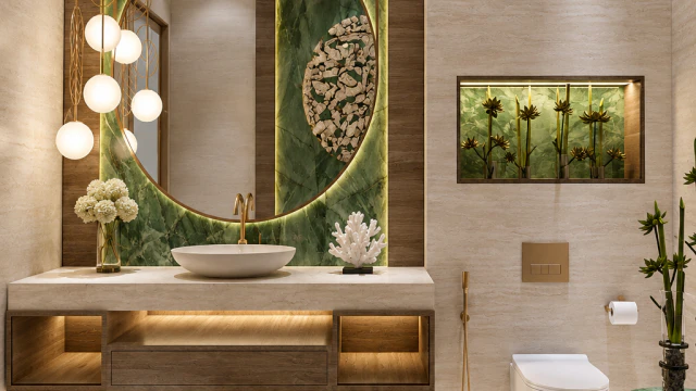 تصميم داخلي فاخر للحمام من كاترينا أنتونوفيتش