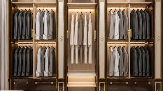 Chic dressing room in Luxury Design