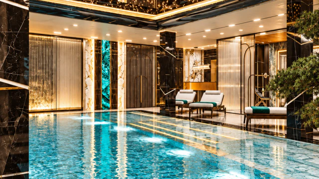 Luxury Indoor Swimming Pool Design in Dubai