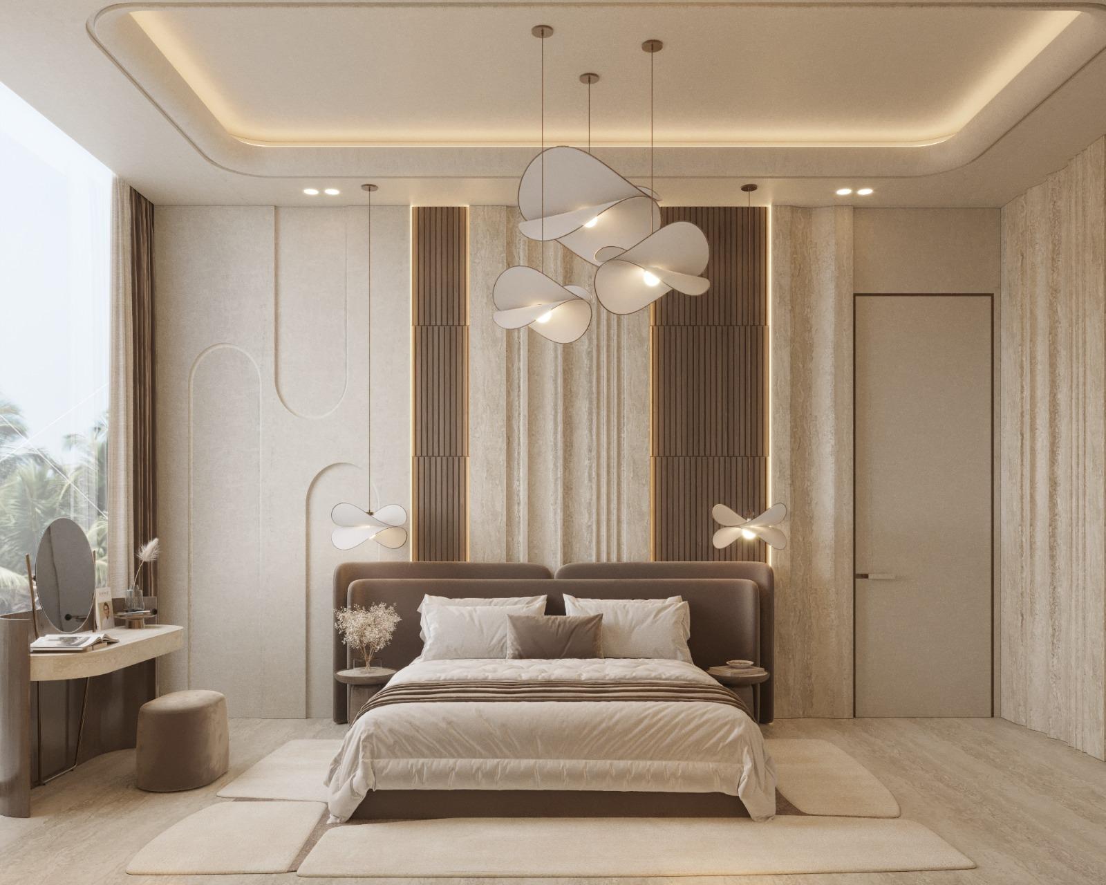 Очаровательный декор спальни