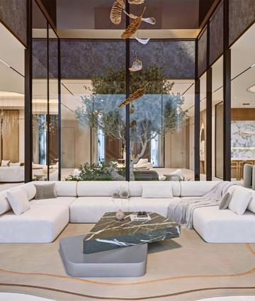 تصميم داخلي مثير للاعجاب لفيللا في دبي
