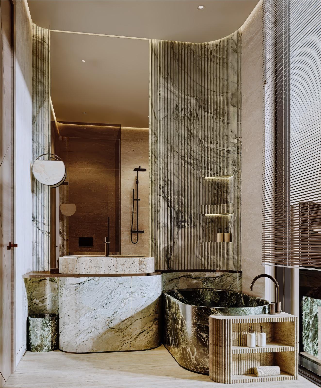 LUMINOUS STYLE BATHROOM INTERIOR DESIGN