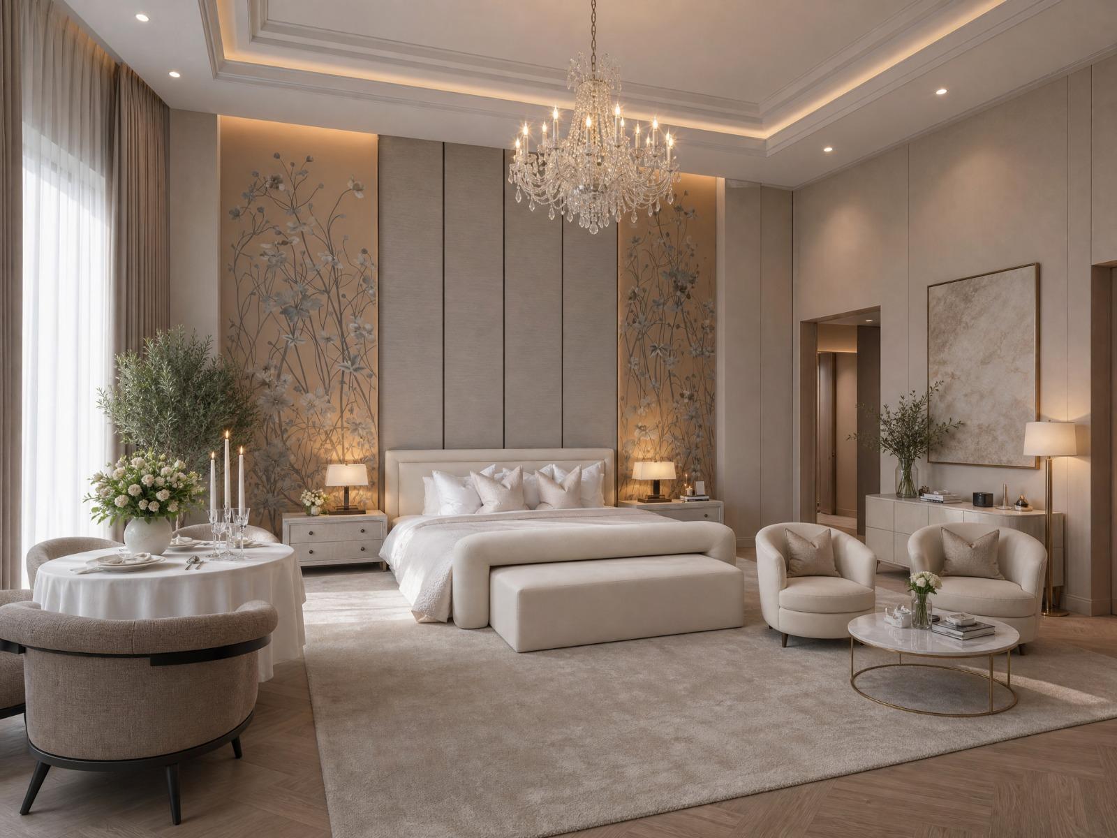 Master bedroom interior decor