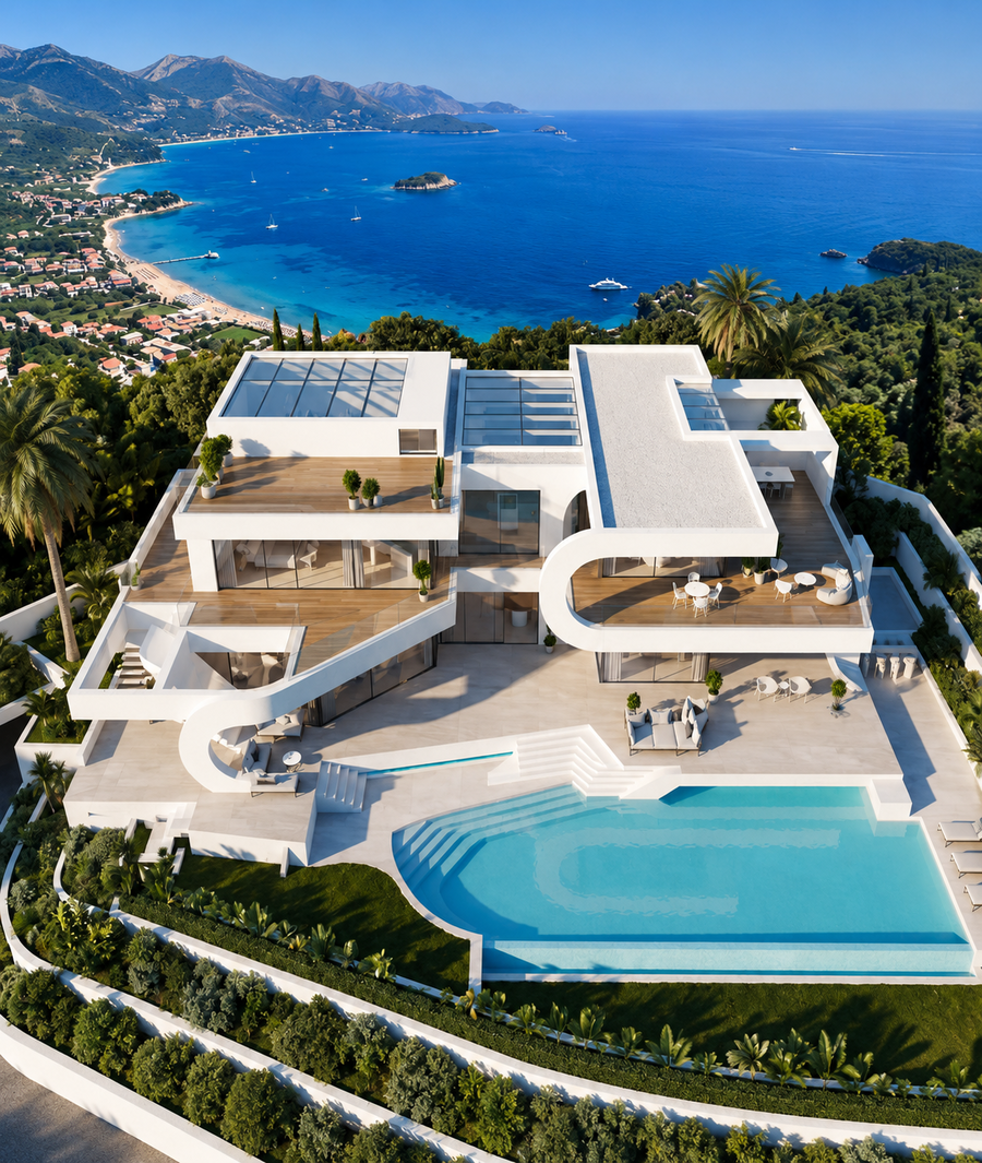 Modern luxury architecture designing