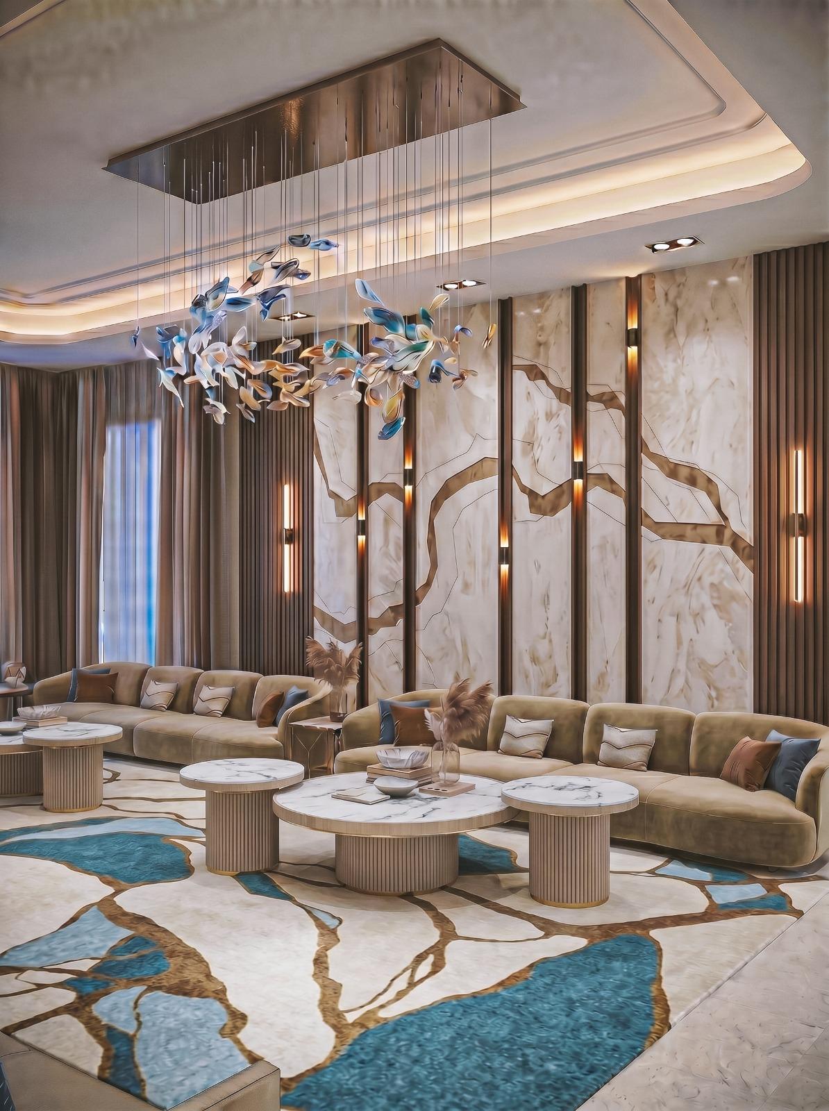 تصميم غرفة معيشه الاسره