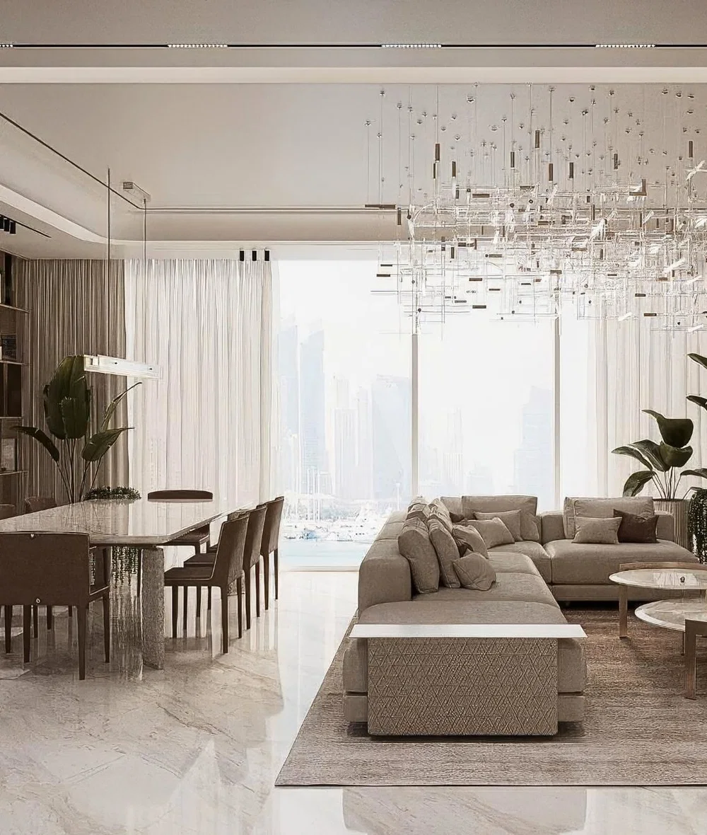 Oceana Adriatic apartment interior on Palm Jumeirah, Dubai