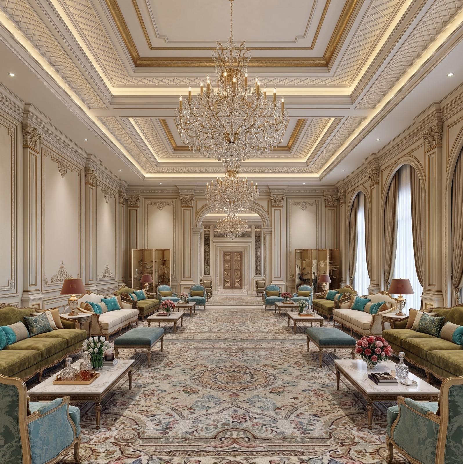 Men Majlis Design For Villa In Abu Dhabi