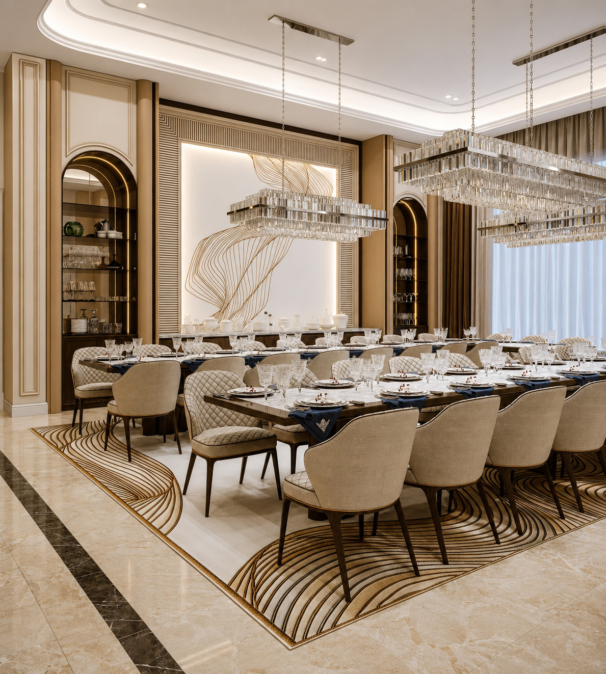 Formal Dinning Room in luxury  Design