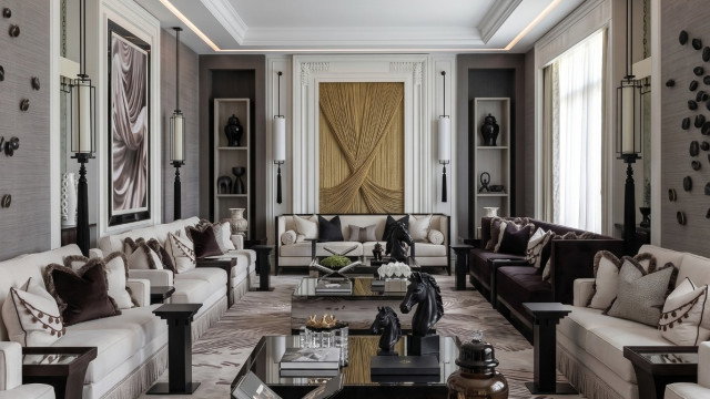 Modern Majlis Interior Design by Antonovich Group