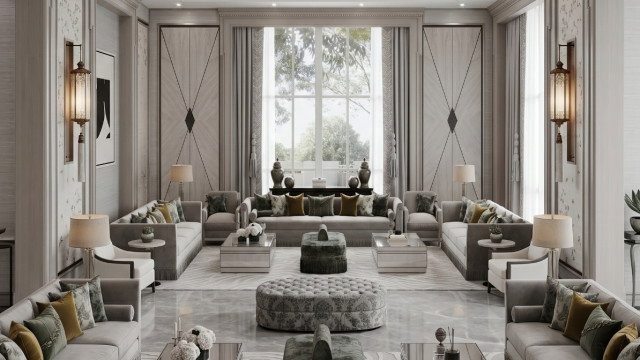 Contemporary majlis interior design