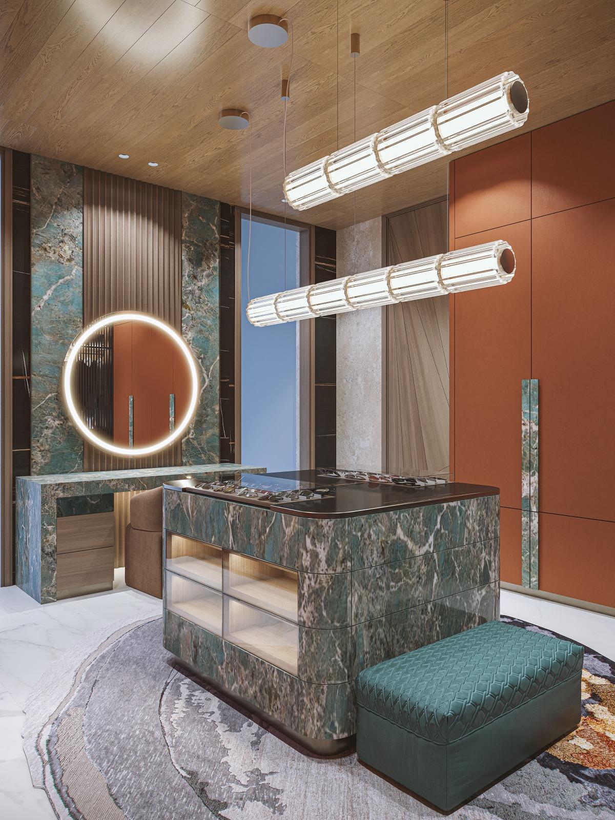 Master dressing room