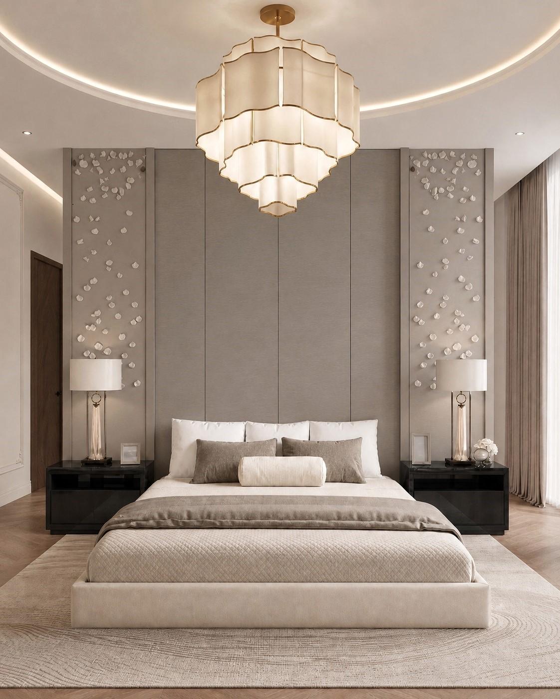 Luxurious bedroom interior