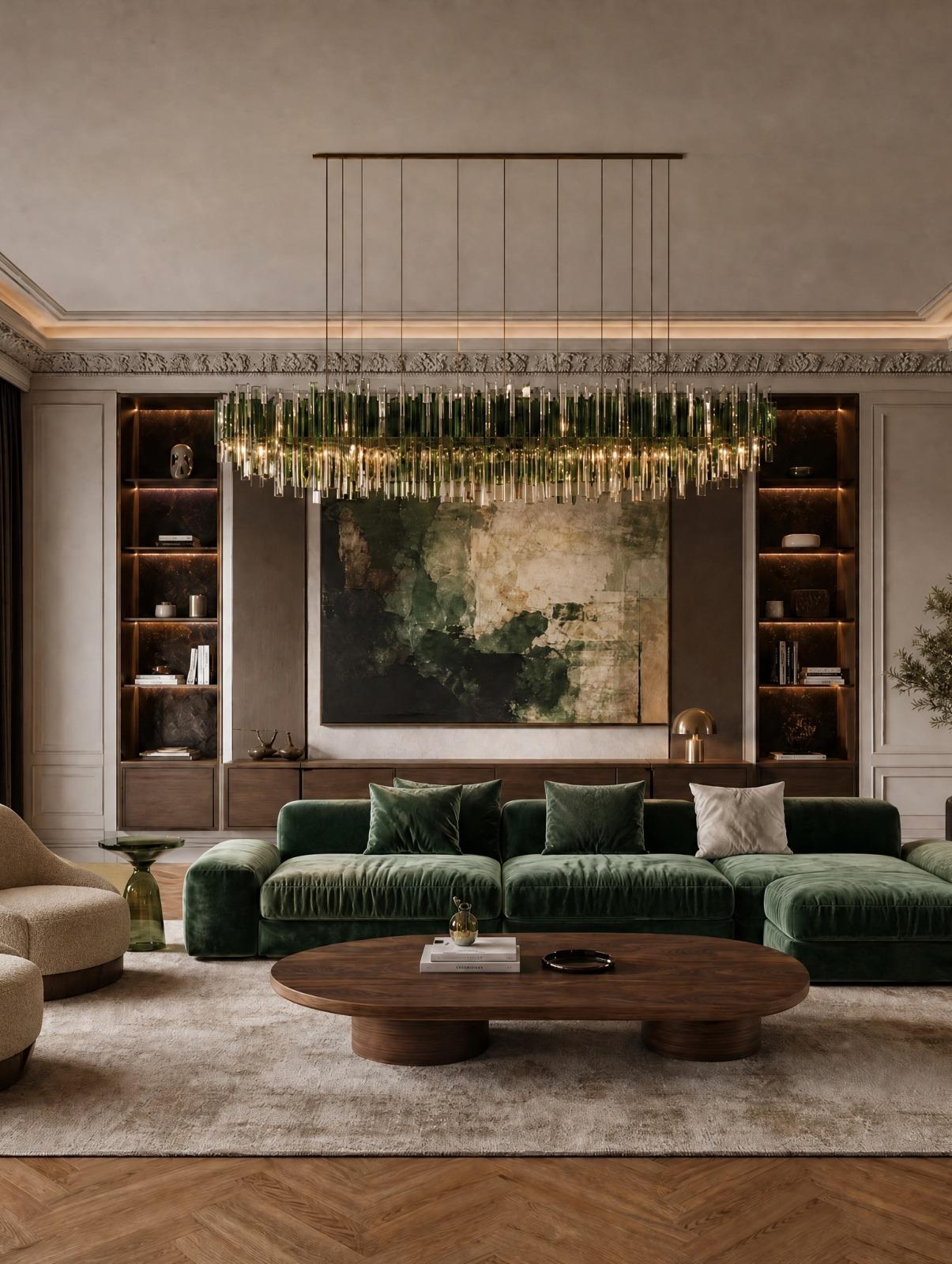 Luxury villa sitting room interior