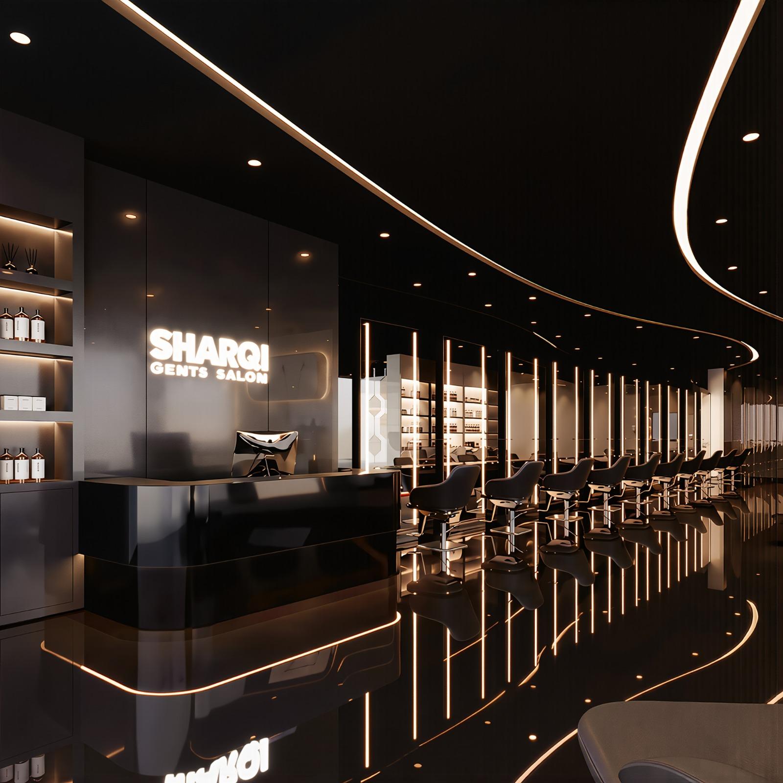 Luxury Interior Design for Barbershop