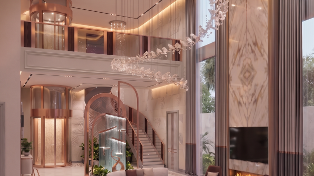 تصميم داخلي مصقول