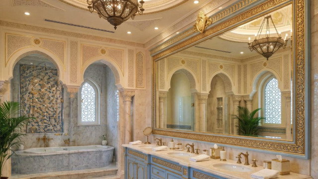 Family stylish bathroom