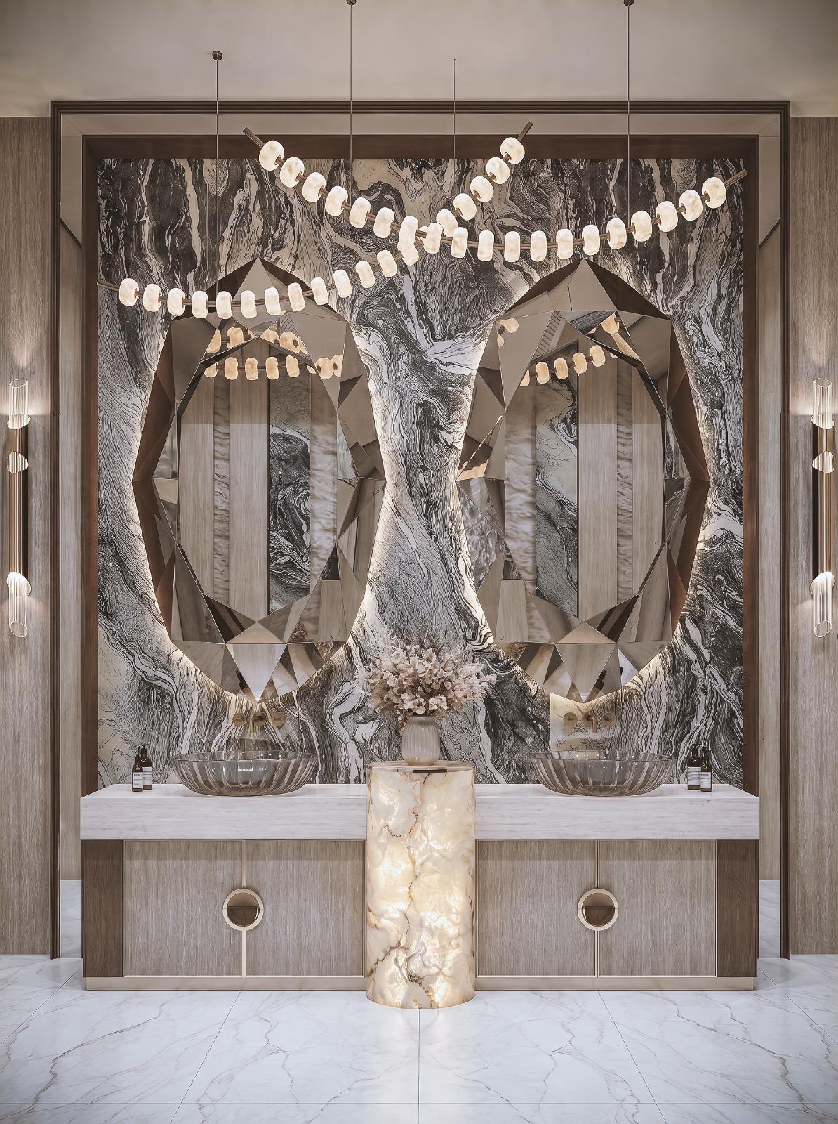 Unique bathroom interior
