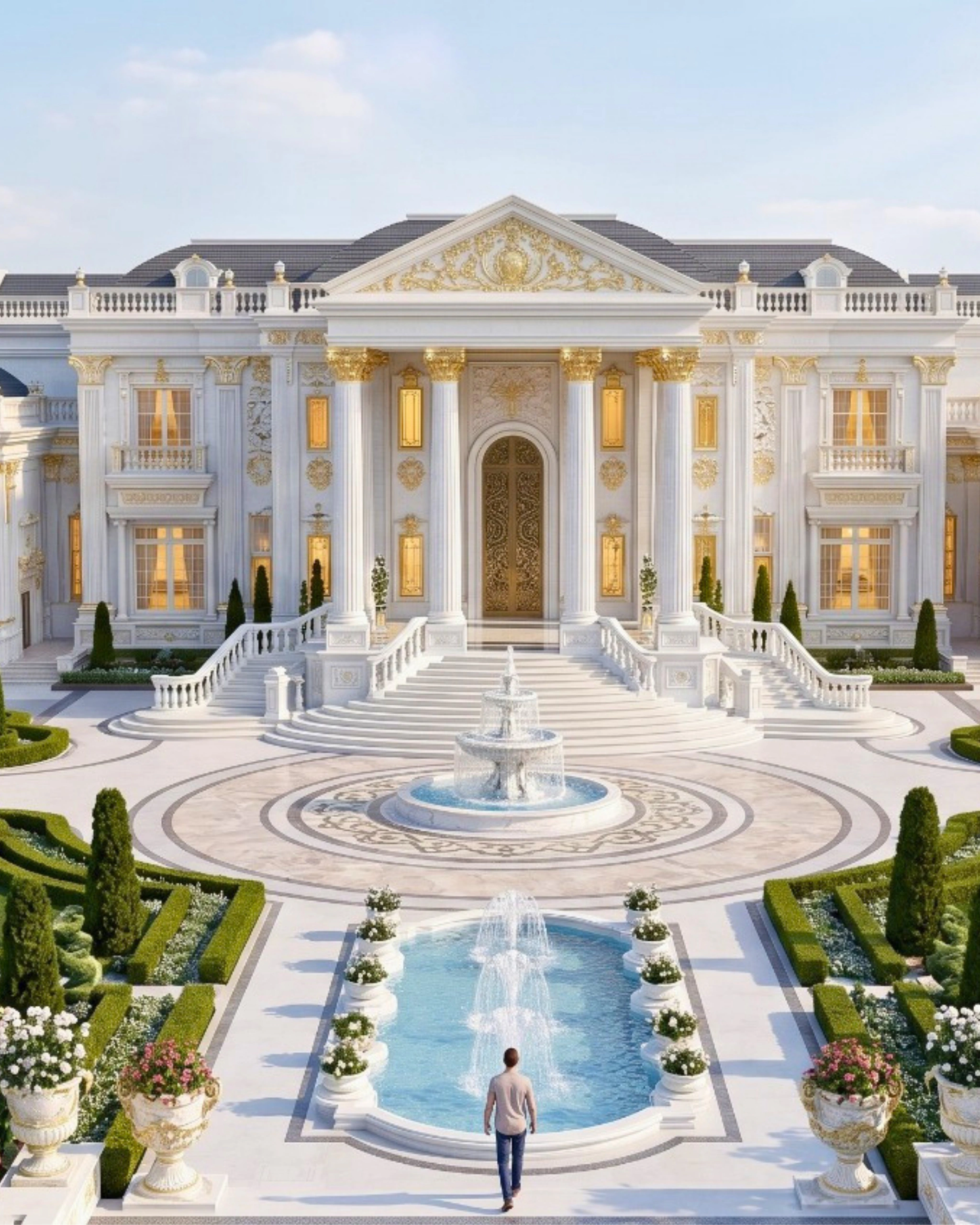 Royal Palace Exterior and Landscape Design by Antonovich Group