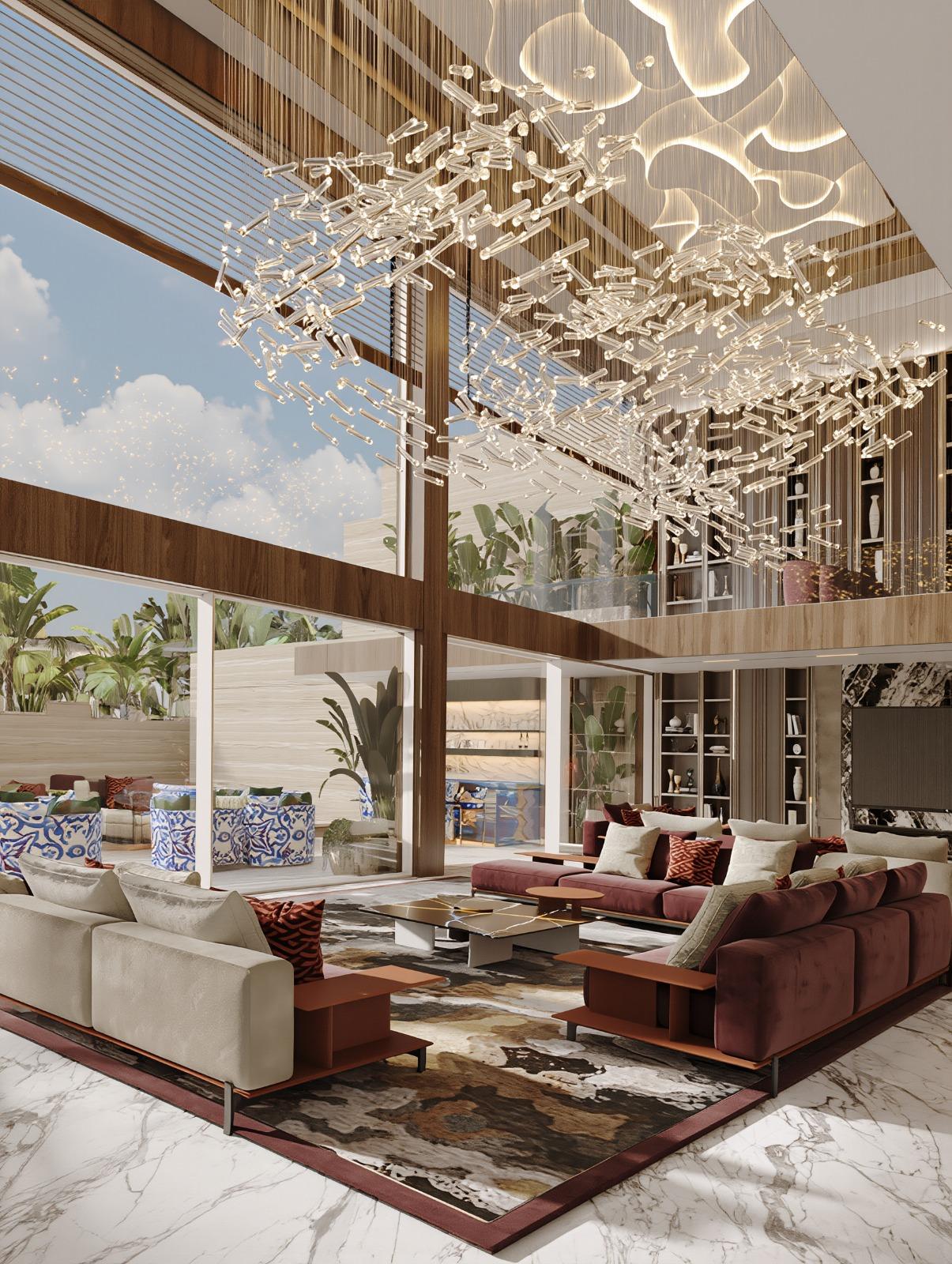 Best exclusive villa interior in Dubai - Palm Private Villa