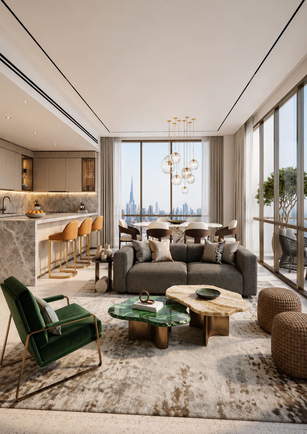 Apartment interior at Address Residences Fountain Views, Downtown Dubai