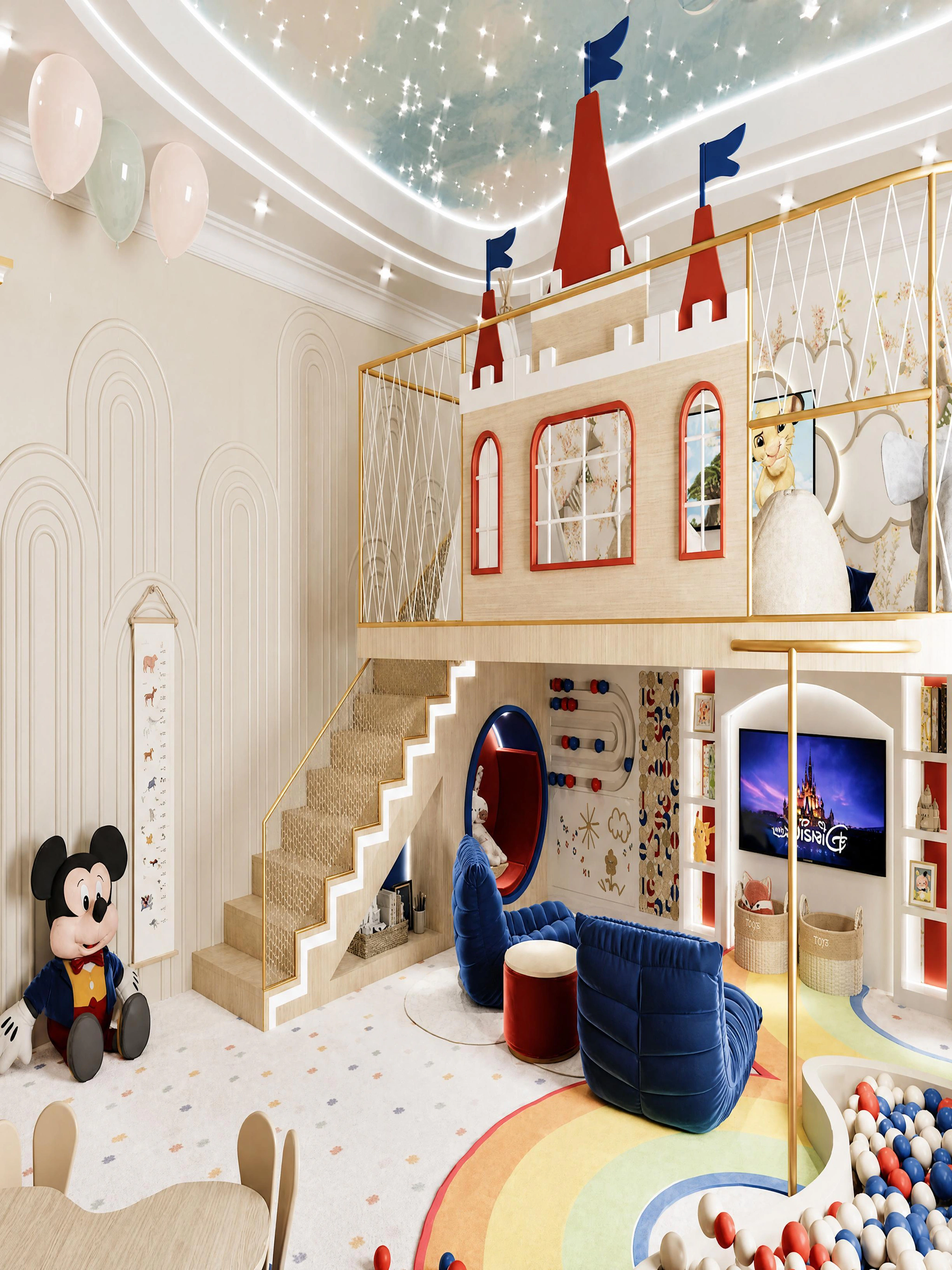 Siblings fairy tale interior