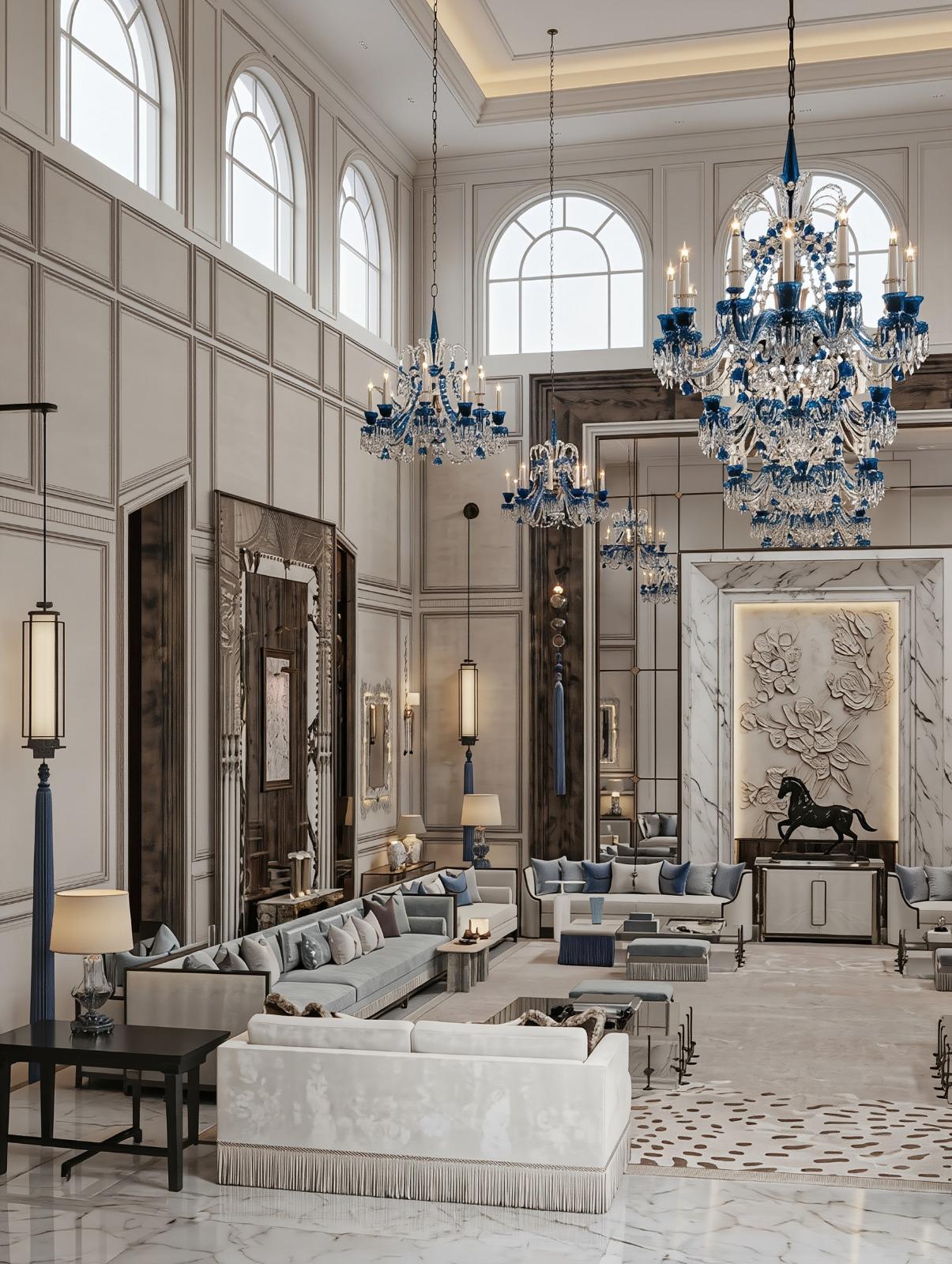 تصميم داخلي لفيلا سكنية بالرياض