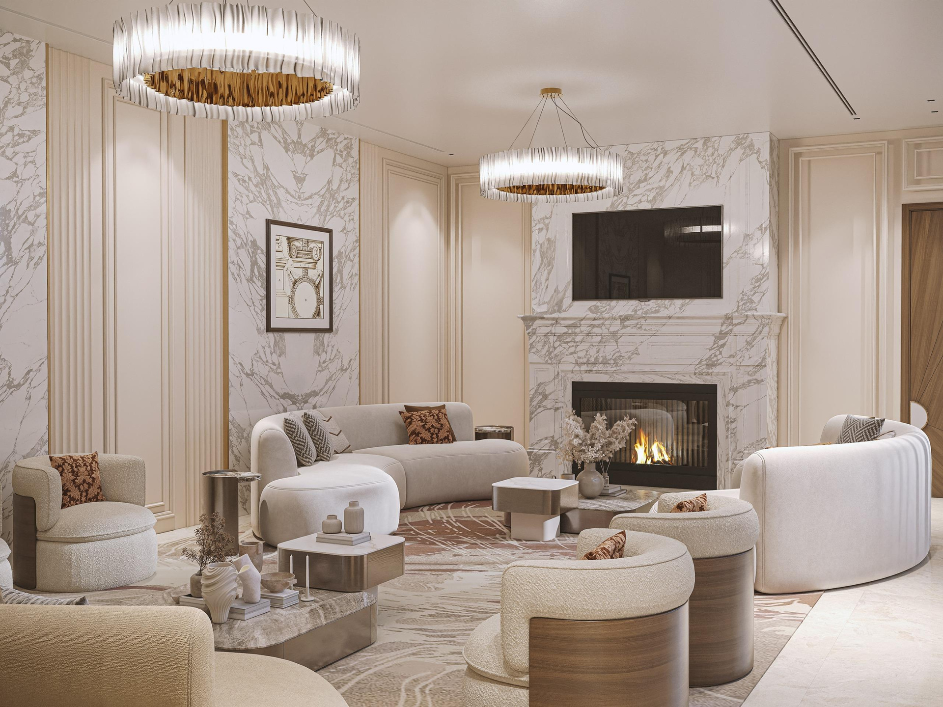 Luxury Chic Villa Interior Design