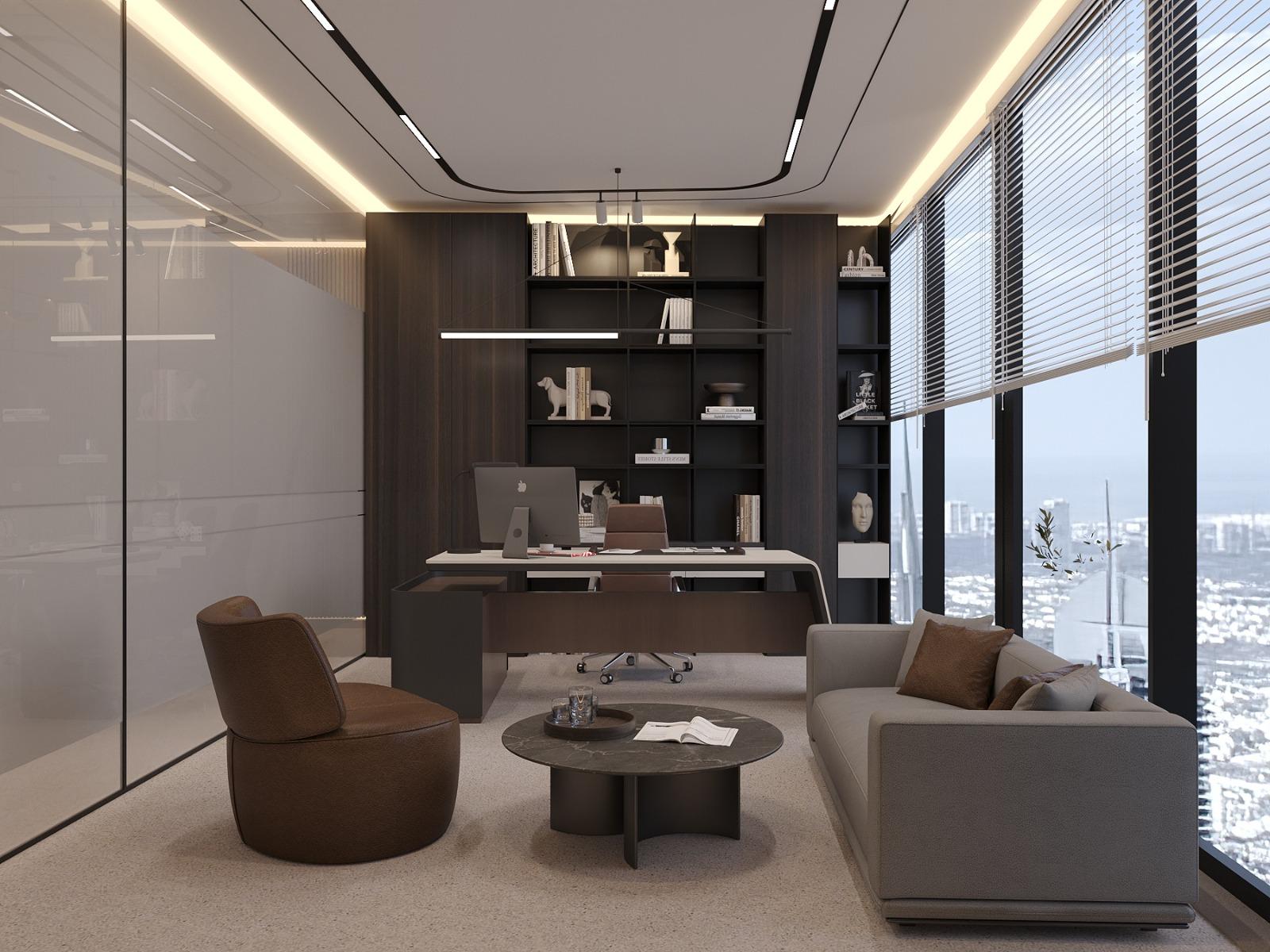 Modern Corporate Office Design & Fit-Out at Binary by Omniyat, Business Bay Dubai