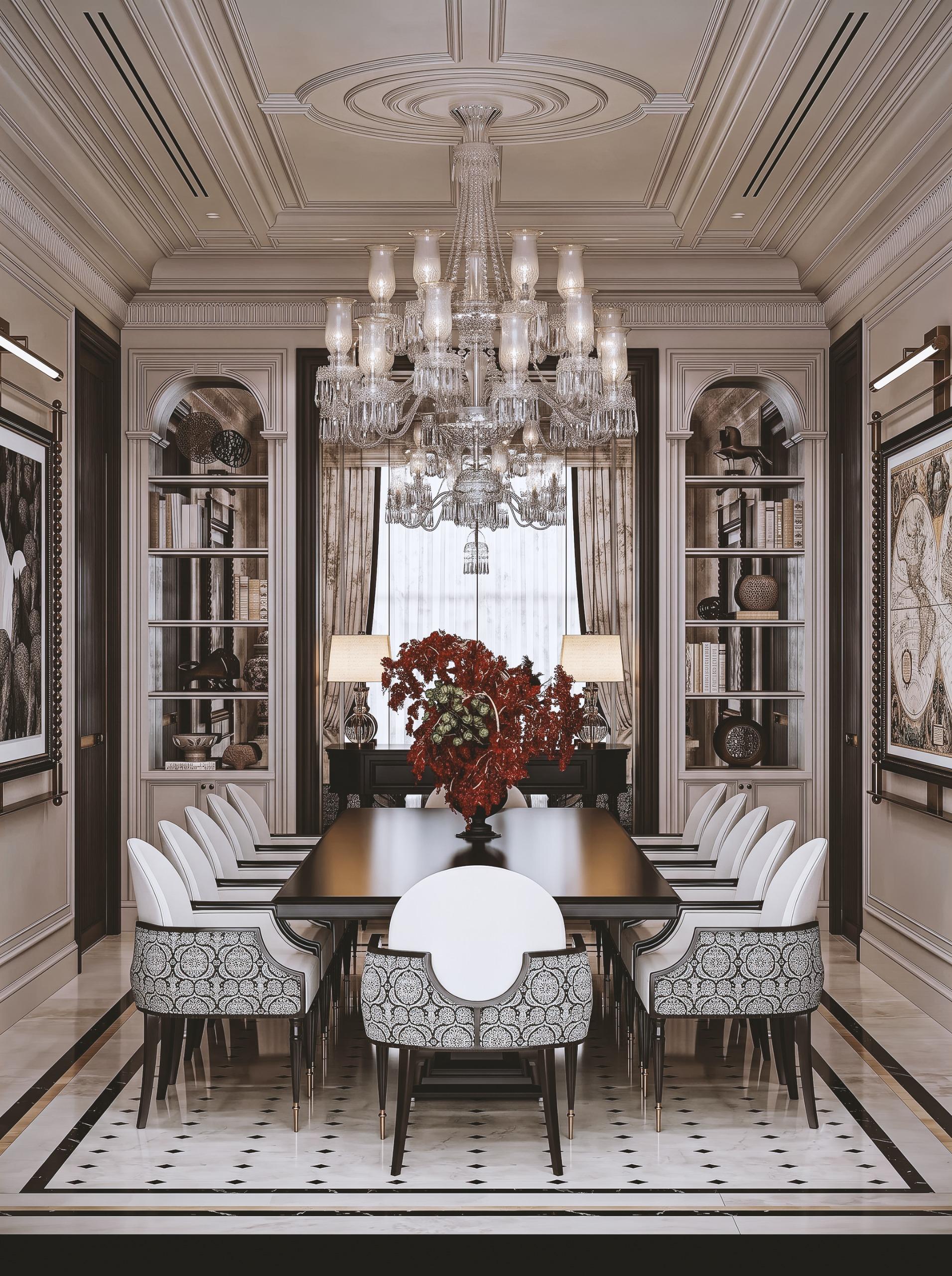 Dining room design in Al Ain