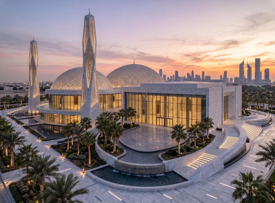 A Lantern on the Skyline: Modern Mosque Concept