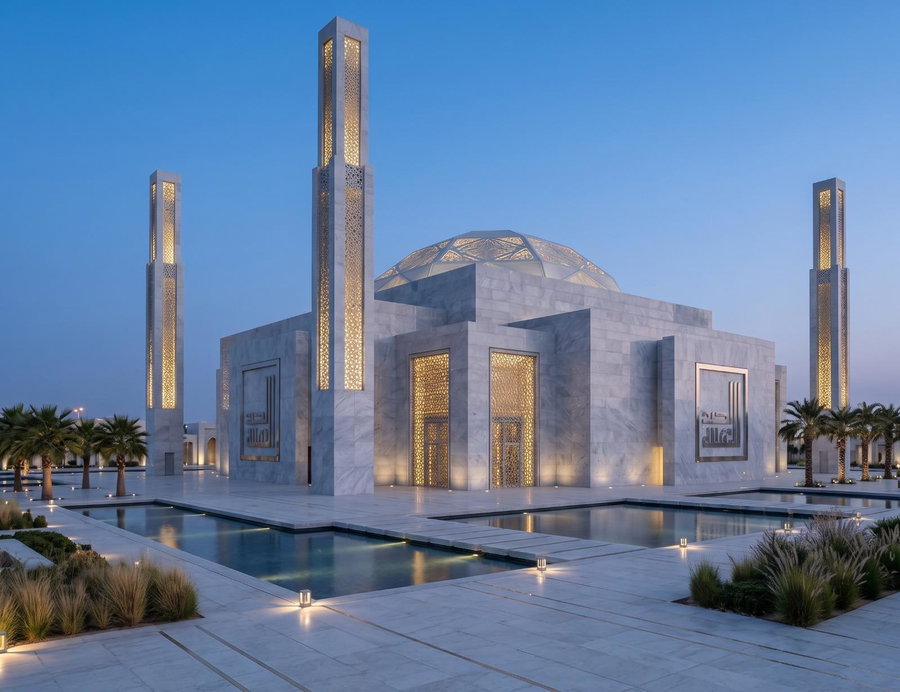 Contemporary Mosque Architecture with Premium Turnkey Design